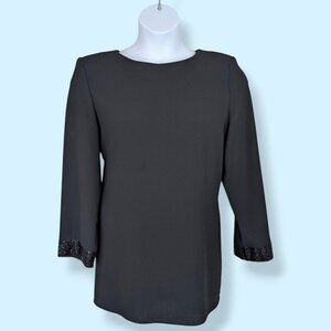 V. Ursula of Switzerland Beaded Sleeve Top